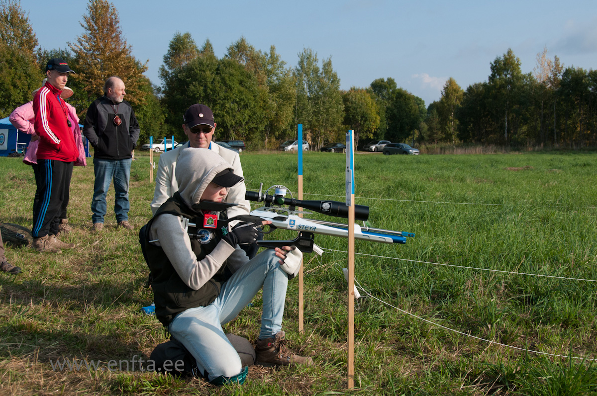 Kristin Antsmäe, Steyr LG 110 Field Target, Nikko Stirling Diamond 10-50x60